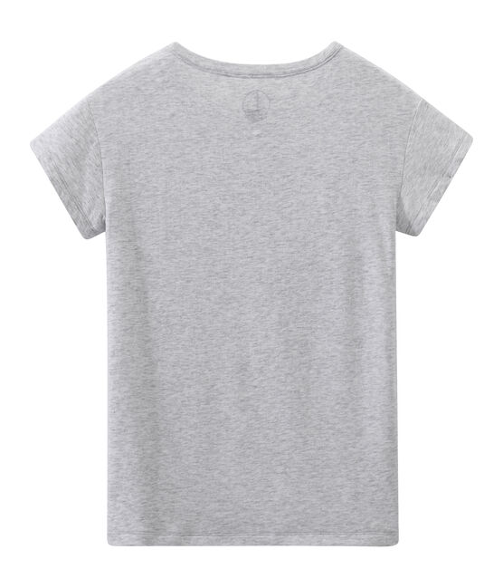 Women's light tube knit top POUSSIERE CHINE grey