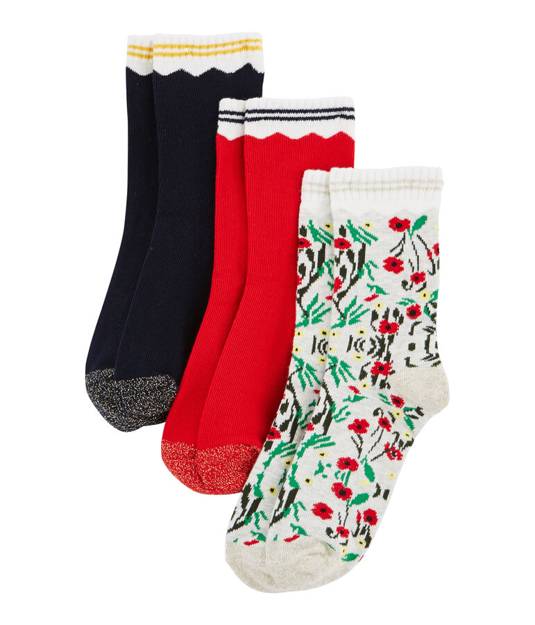 Girls' Socks - 3-Piece Set multicolor