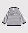 Babies' Hoodie MARSHMALLOW white/SMOKING blue