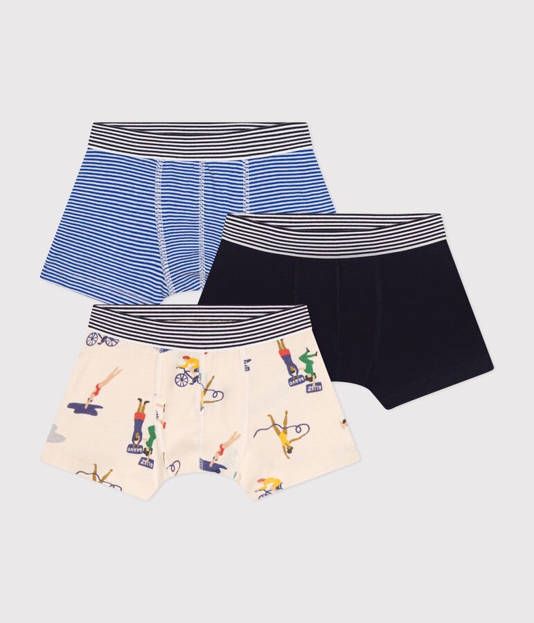 Children's cotton boxers - 3-pack multicolor