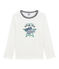 Little boy's long sleeved T-shirt MARSHMALLOW white