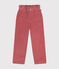 Girls' corduroy trousers ROSEWOOD pink