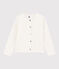 Girls' Tube Knit Cardigan MARSHMALLOW white
