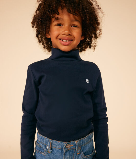 Children's Unisex Cotton Polo Neck SMOKING blue