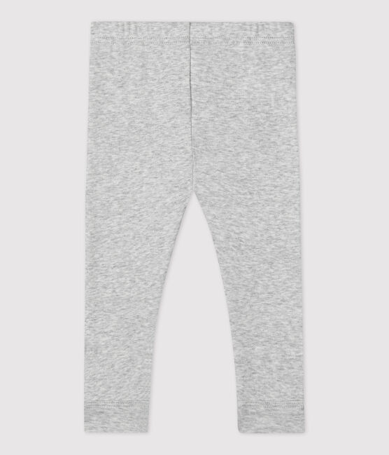 Babies' Organic Cotton Leggings BELUGA CHINE grey