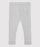 Babies' Organic Cotton Leggings BELUGA CHINE grey