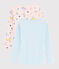 Girls' Long-Sleeved Yoga Animals T-Shirt - 2-Piece Set variante 1