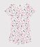 Children's short Paris print cotton pyjamas MARSHMALLOW white/MULTICO white