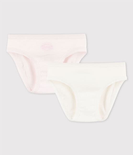 Girls' Pink Pinstriped Knickers - 2-Pack variante 1