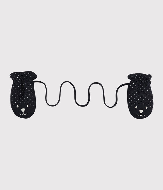 Babies' Microfleece-Lined Mittens SMOKING blue