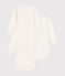 Babies' Heart Patterned Long-Sleeved Cotton Bodysuits - 3-Pack variante 1