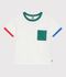 Children's short-sleeved cotton T-shirt white