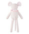 Mouse comfort object in milleraies stripes VIENNE pink/ECUME CN white