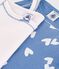 Pack of children's cotton tank tops with hearts multicolor
