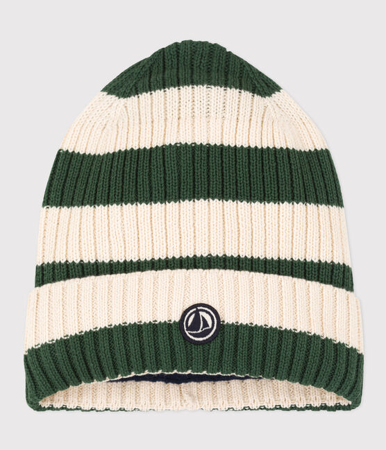 Unisex Fleece-Lined Stripy Knitted Hat AVORIAZ /AVALANCHE