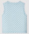Baby Boys' Blue Reversible Sleeveless Vest in Padded Rib Knit FRAICHEUR blue/MULTICO white