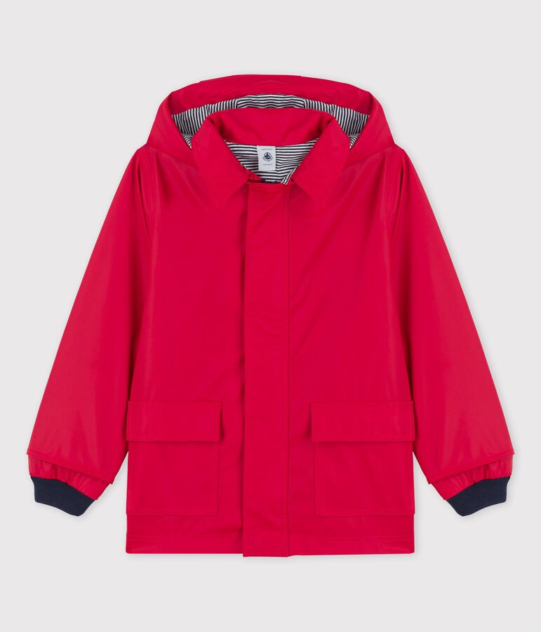 CHILDREN'S UNISEX ICONIC RECYCLED RAINCOAT red