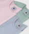 Pack of children's short-sleeved plain cotton T-shirts variante 1