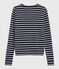 Women's iconic cardigan SMOKING blue/MARSHMALLOW white