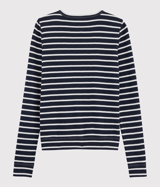 Women's iconic cardigan blue/white