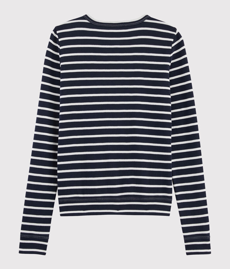 Women's iconic cardigan blue/white