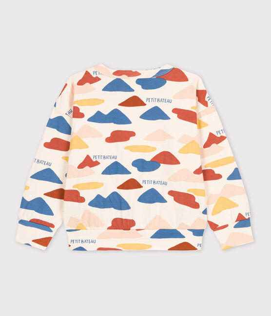 Unisex Printed Tube Knit Sweatshirt AVALANCHE white/MULTICO