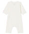 Babies' Footless Ribbed Sleepsuit MARSHMALLOW white/GRETEL pink/MULTICO