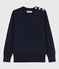 Women's Iconic Striped Cotton Jumper SMOKING blue
