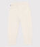 Boys' quilted tube knit trousers MONTELIMAR CHINE beige