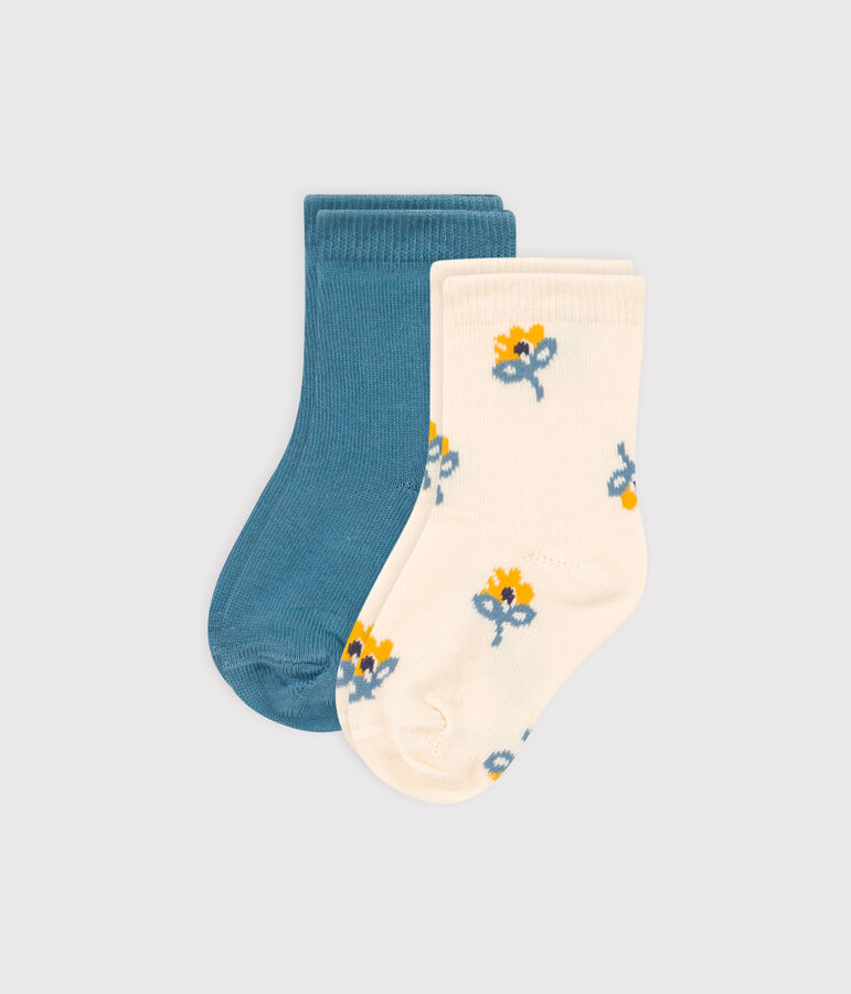 Babies' Floral Socks - 2-Pack multicolor