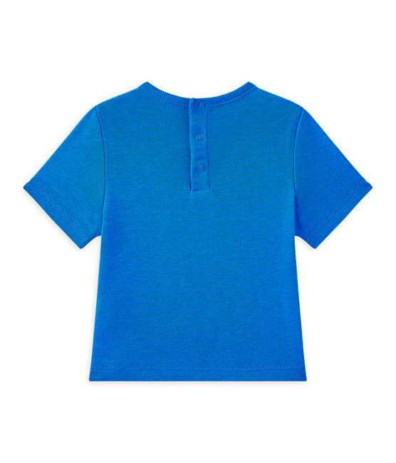 Baby boy's plain T-shirt PERSE blue