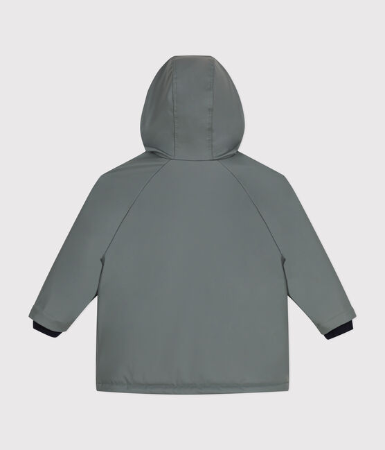 Children's warm sherpa-lined raincoat THUYA green