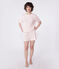 Women's short-sleeved short cotton pyjamas FLEUR pink