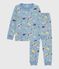 Children's pyjamas in printed fleece ADRIATIC blue/MULTICO