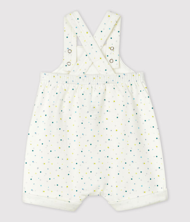 Babies' Double-Sided Organic Cotton Jersey Playsuit white/multicolor