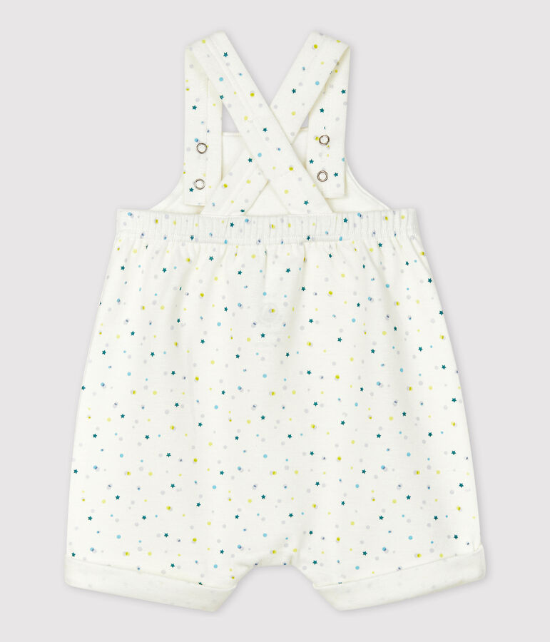 Babies' Double-Sided Organic Cotton Jersey Playsuit white/multicolor