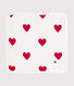 Heart pattern cotton and terry baby wipes