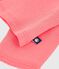 Babies' plain cotton cardigan pink