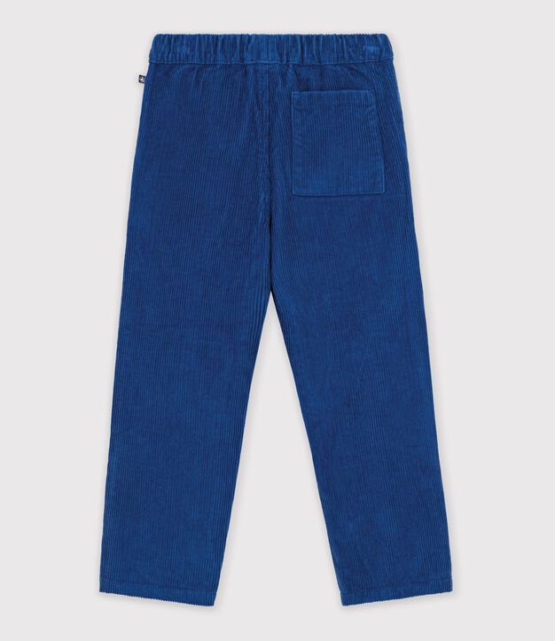 Straight corduroy trousers blue