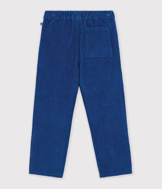 Straight corduroy trousers blue
