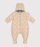 Babies' patterned snowsuit AVALANCHE white/MULTICO