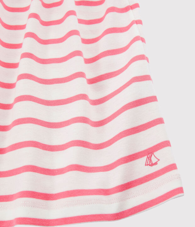 Girls' Dress white/pink