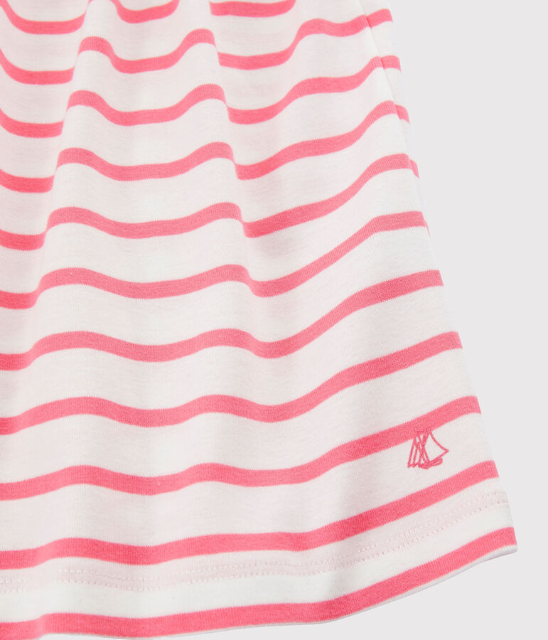 Girls' Dress white/pink