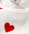 Children's Hearts Print Fleece Pyjamas MARSHMALLOW white/TERKUIT red