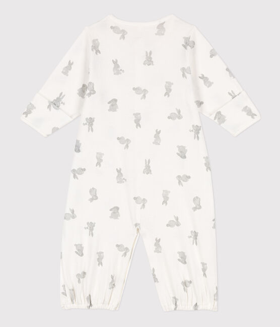 Cotton Jumpsuit/Sleeping Bag MARSHMALLOW white/GRIS grey