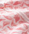Baby girl's sleepsuit VIENNE pink/MULTICO white