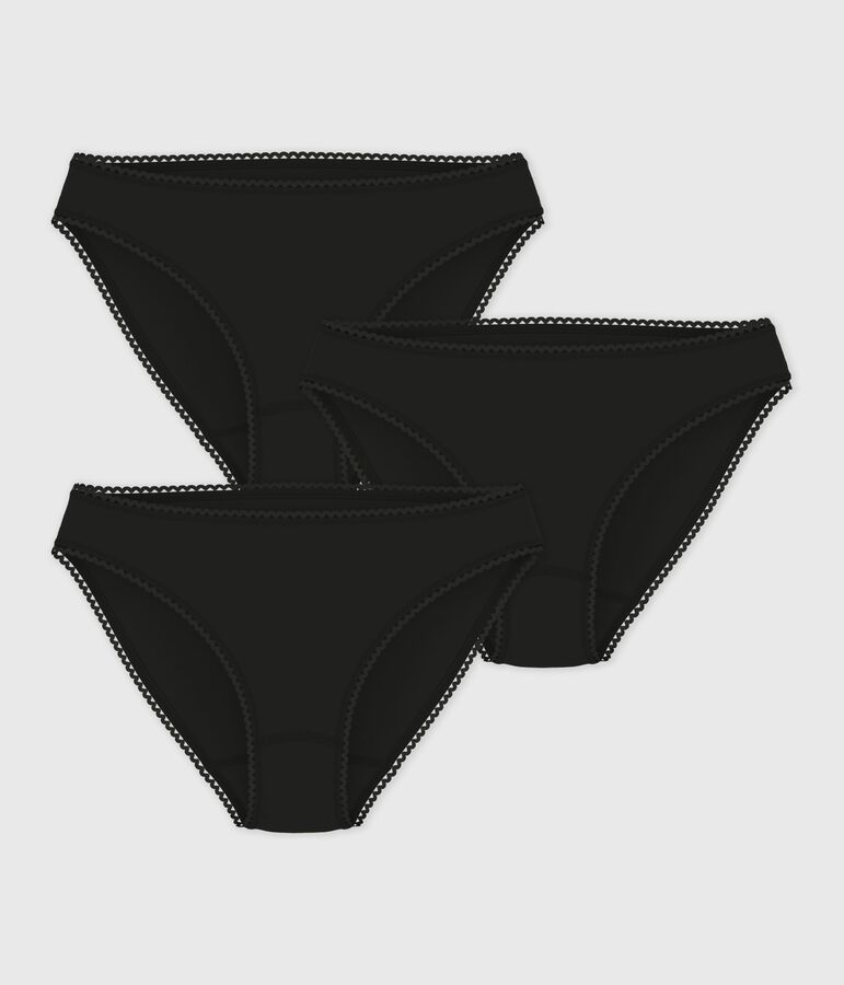 Pack of women's panties in cotton and elastane multicolor