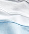Set of 3 baby boys' short-sleeved bodysuits LOT white