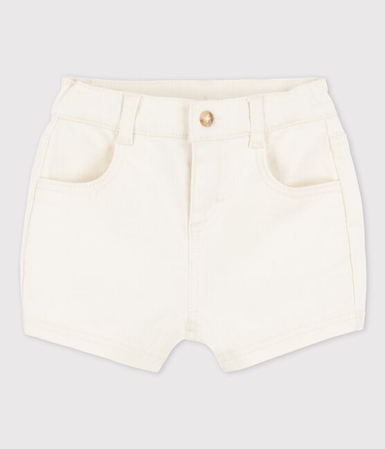 Babies' Denim Shorts AVALANCHE Ecru