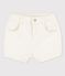Babies' Denim Shorts AVALANCHE Ecru